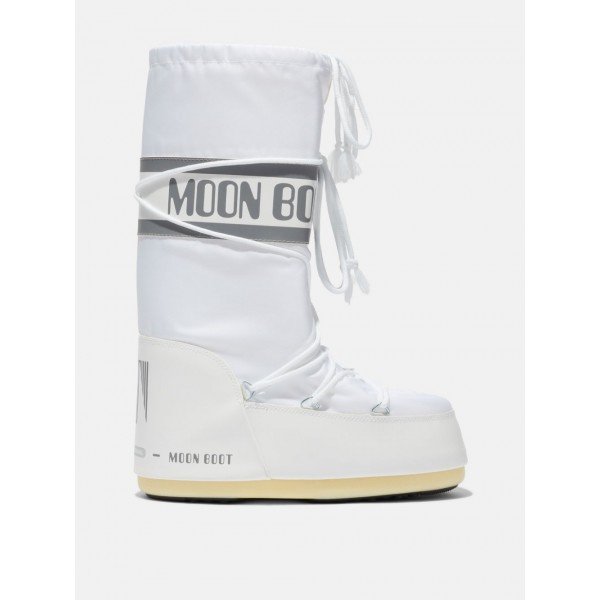 Blanc Bottes après-ski imitation fourrure Icon, Moon Boot